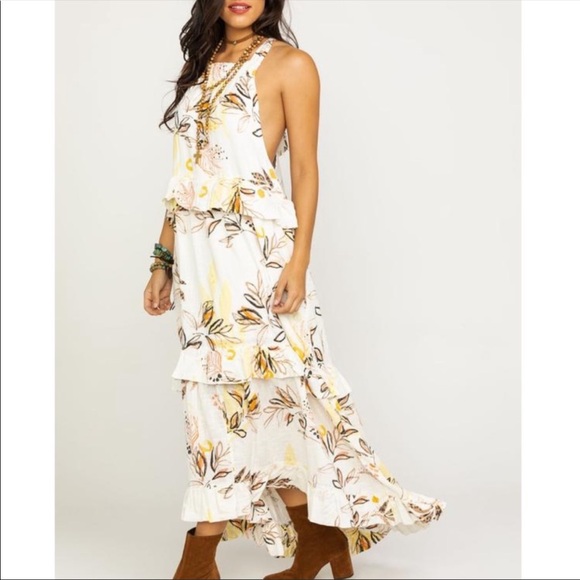 Free People Dresses & Skirts - Free People Anita High Lo Floral Maxi Dress